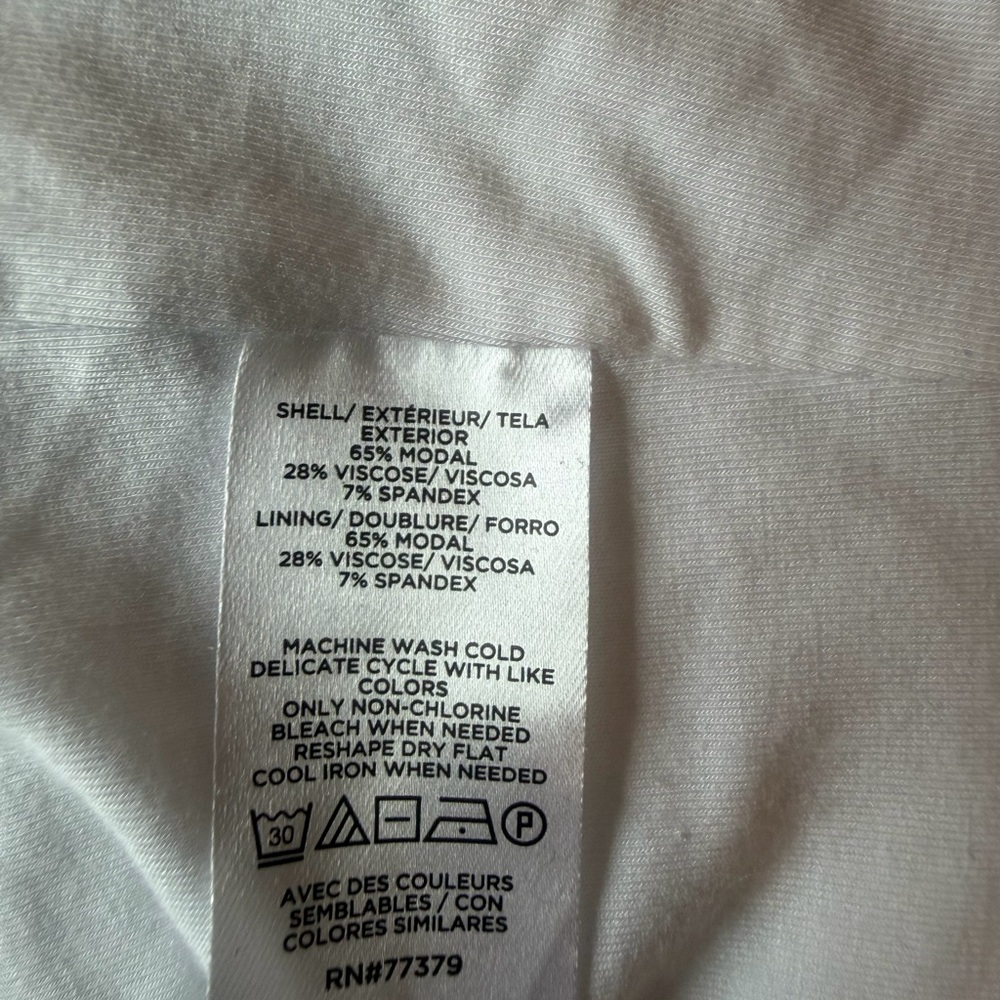 White spandex blend Ann Taylor white tshirt size large.  Great condition